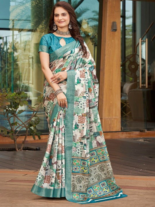 Pure Art Handloom Pattu Soft Silk Saree in blue