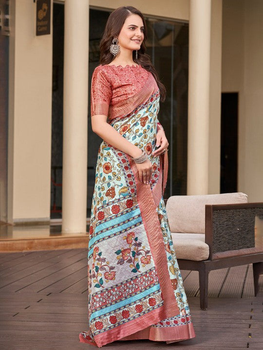 Artistry in Silk: Handloom Pattu Saree in brown