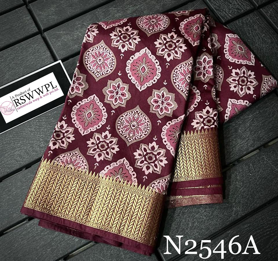 Wedding Special Red Dola Silk Saree Assamese Pattu Print