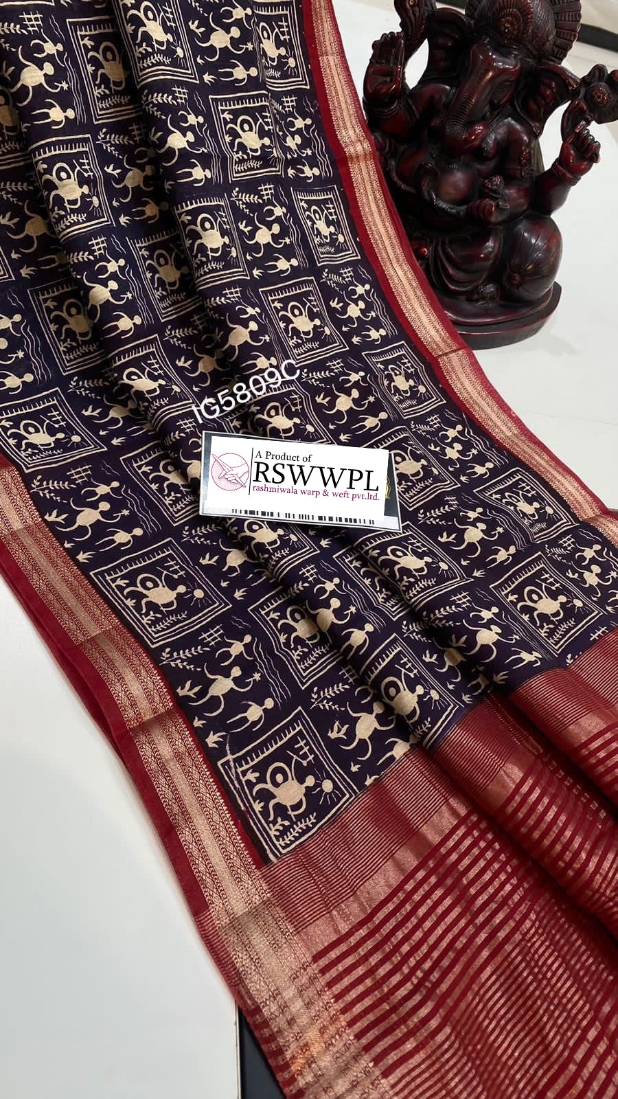 Eye Catching Blue Assamese Pattu Saree In Dola Silk Digitally Printed