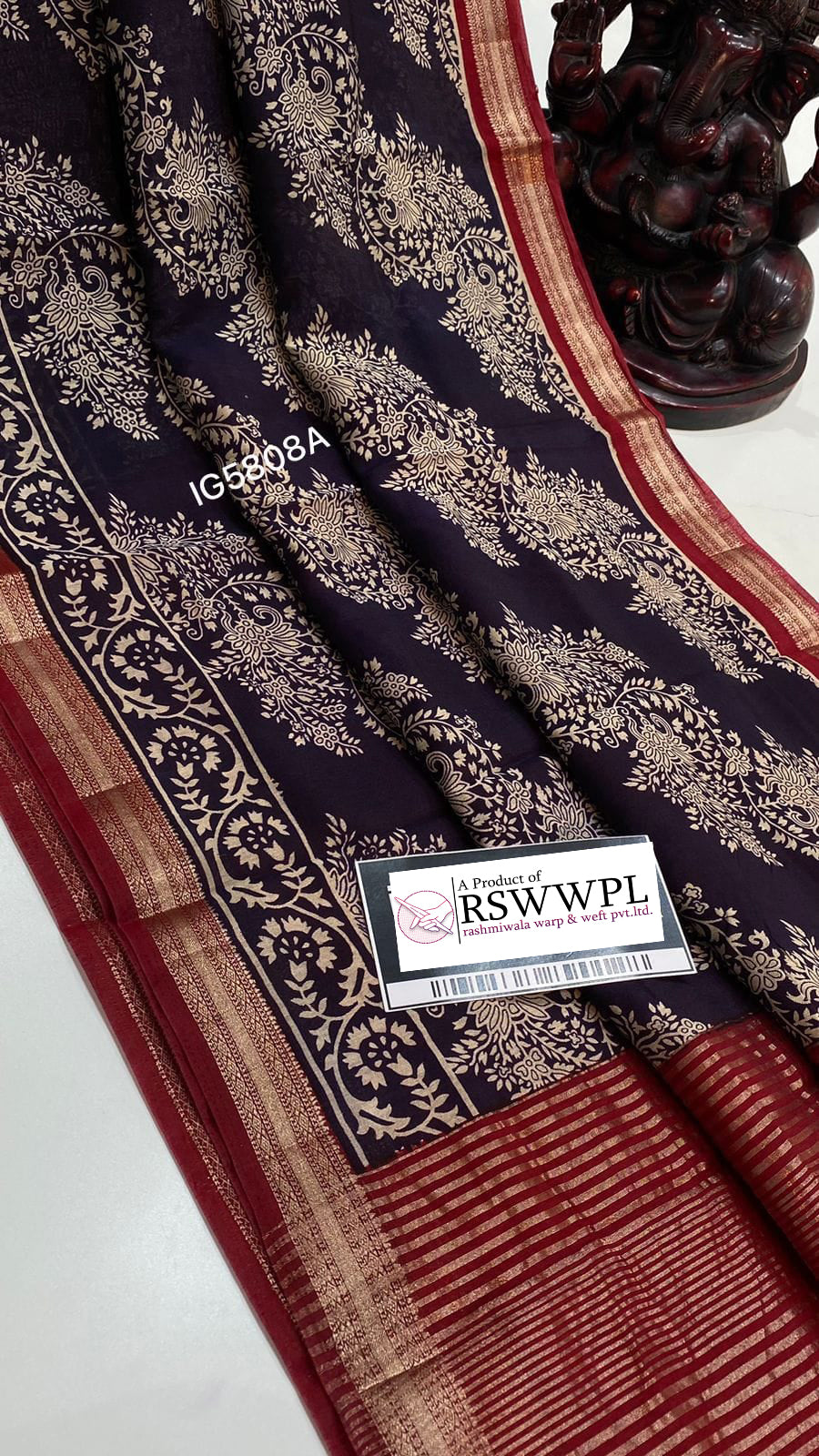 Alluring Blue Assam Inspired Pattu Dola Silk Saree With Prints