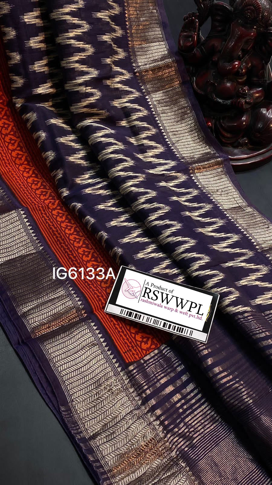 Mesmerizing Blue Digital Print Assam Pattu Saree In Dola Silk