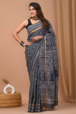 Traditional Cotton Mulmul Sarees – Hand Block Printed Elegance