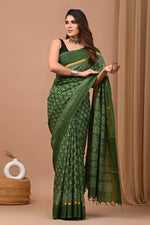 Premium Cotton Sarees with Hand Block Prints