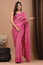 Traditional Cotton Sarees with Beautiful Block Prints