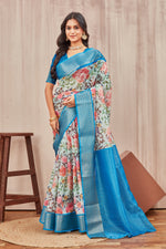 Everyday Ethnic Wear Mysore Crepe Silk Saree With Vibrant Digital Print Patterns