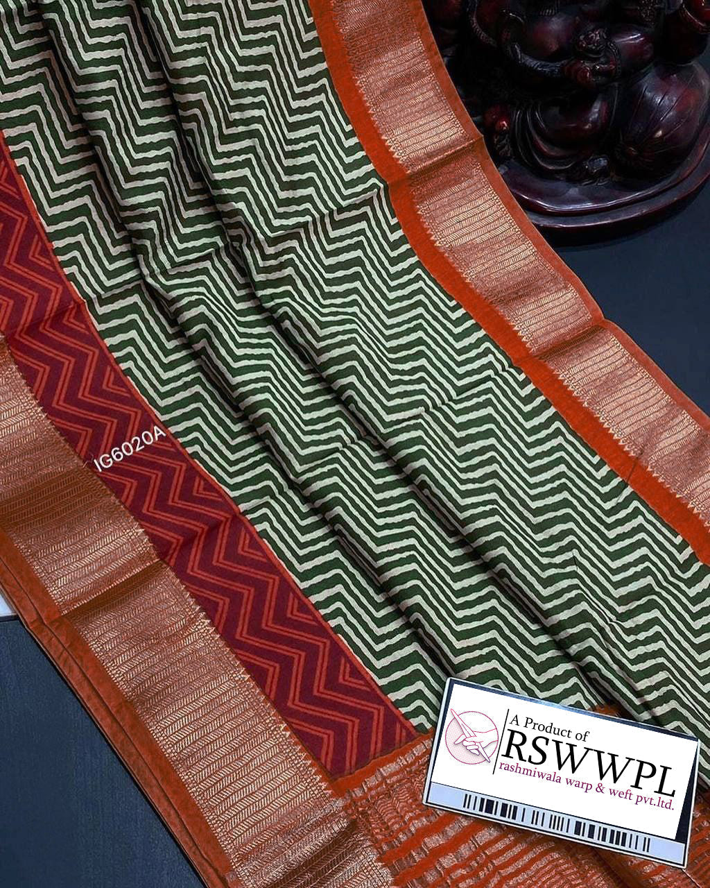 Green Traditional Soft Silk Assam Pattu Printed Saree