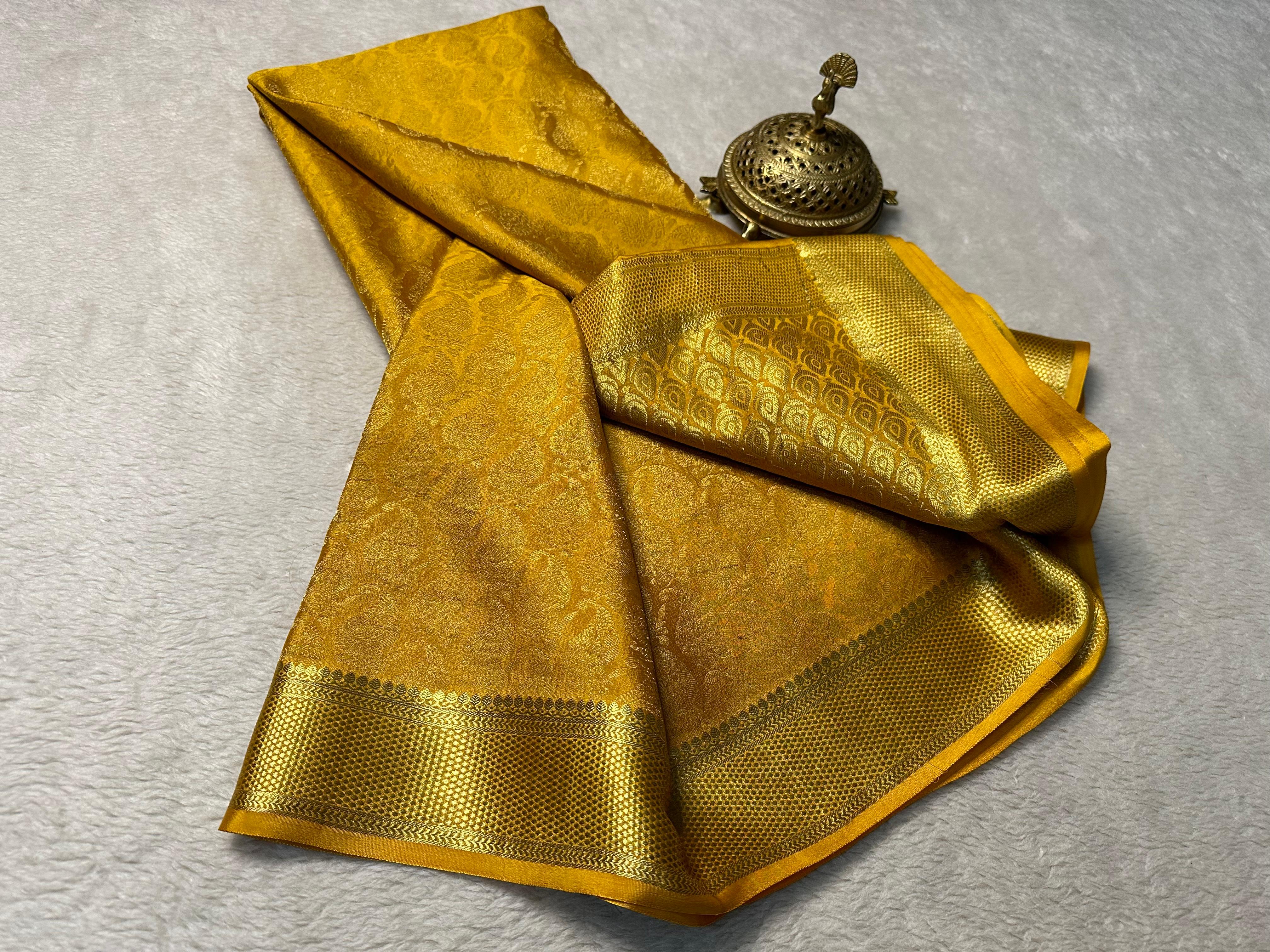 Brocade Elegance: Mysore Silk Saree