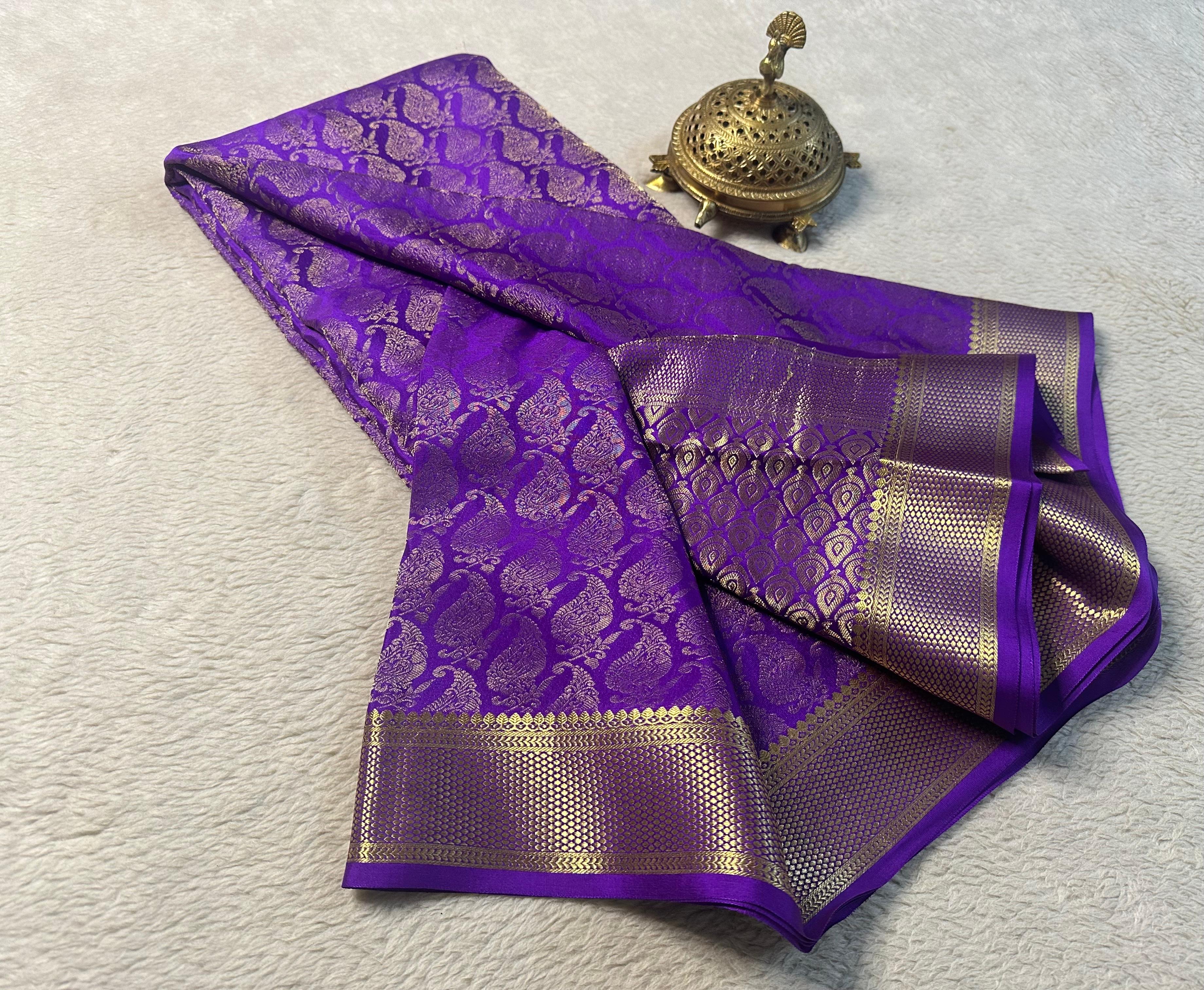 Brocade Elegance: Mysore Silk Saree