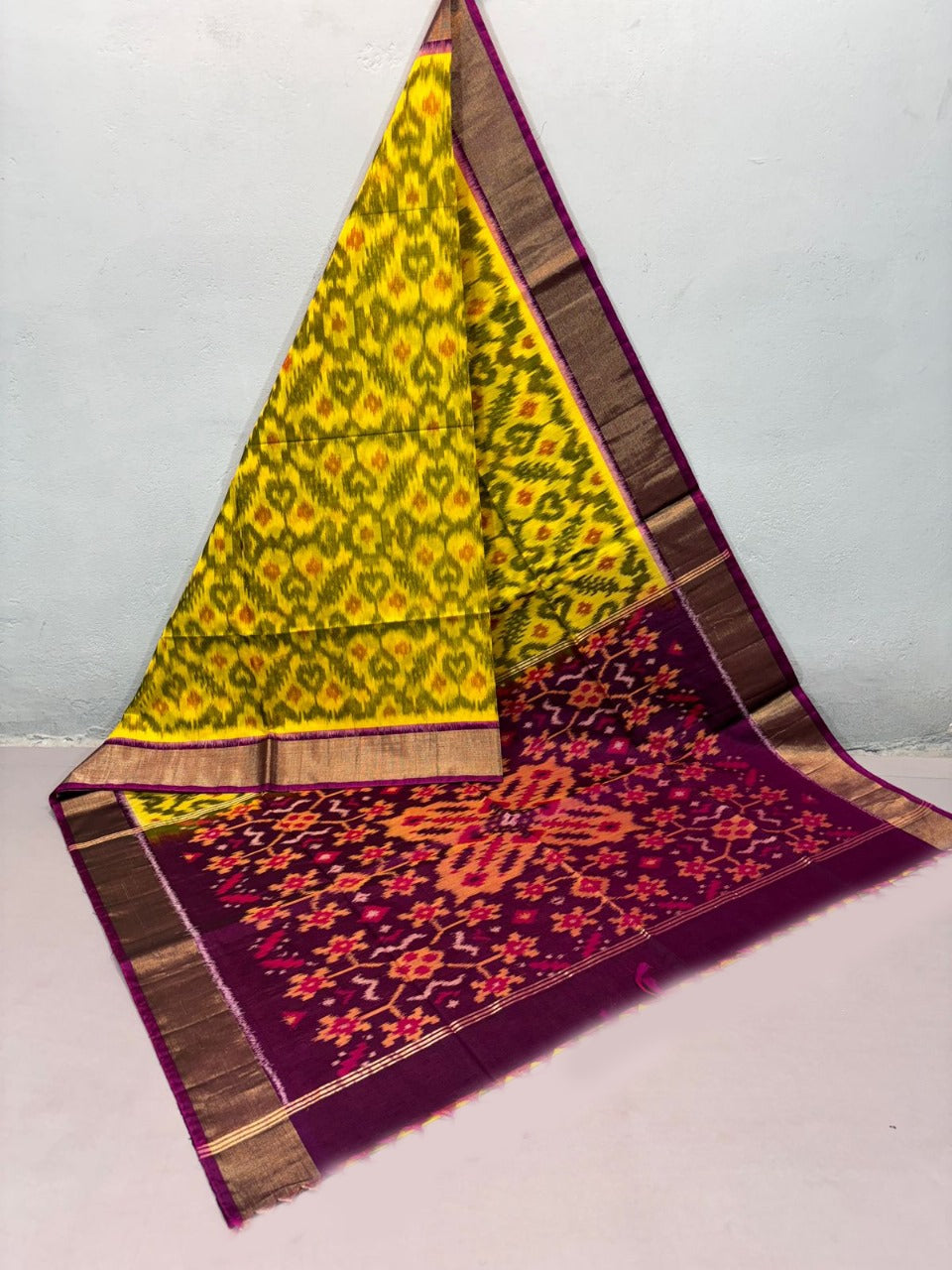Yellow Rich Pattu Soft Silk Saree Digital Printed Sico Creation