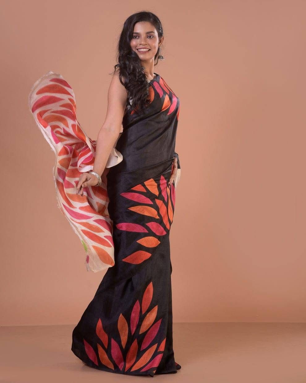 Floral Majesty: Embrace Elegance with Pure Silk Saree