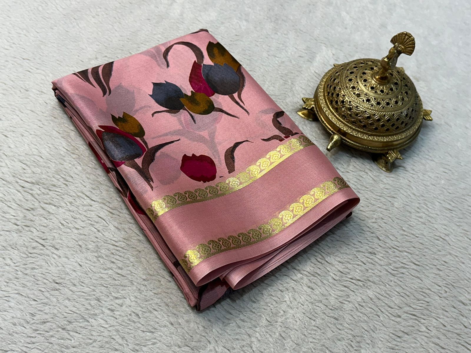 Timeless Threads: Printed Mysore Silk Sarees