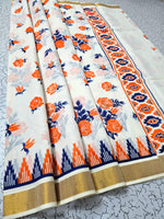 Celebrate Culture with Kerala Linen Saree Sophistication