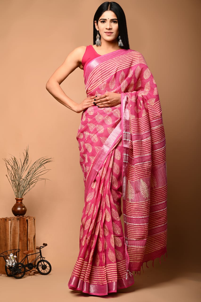 Work to Wedding: One Linen Saree Fits All