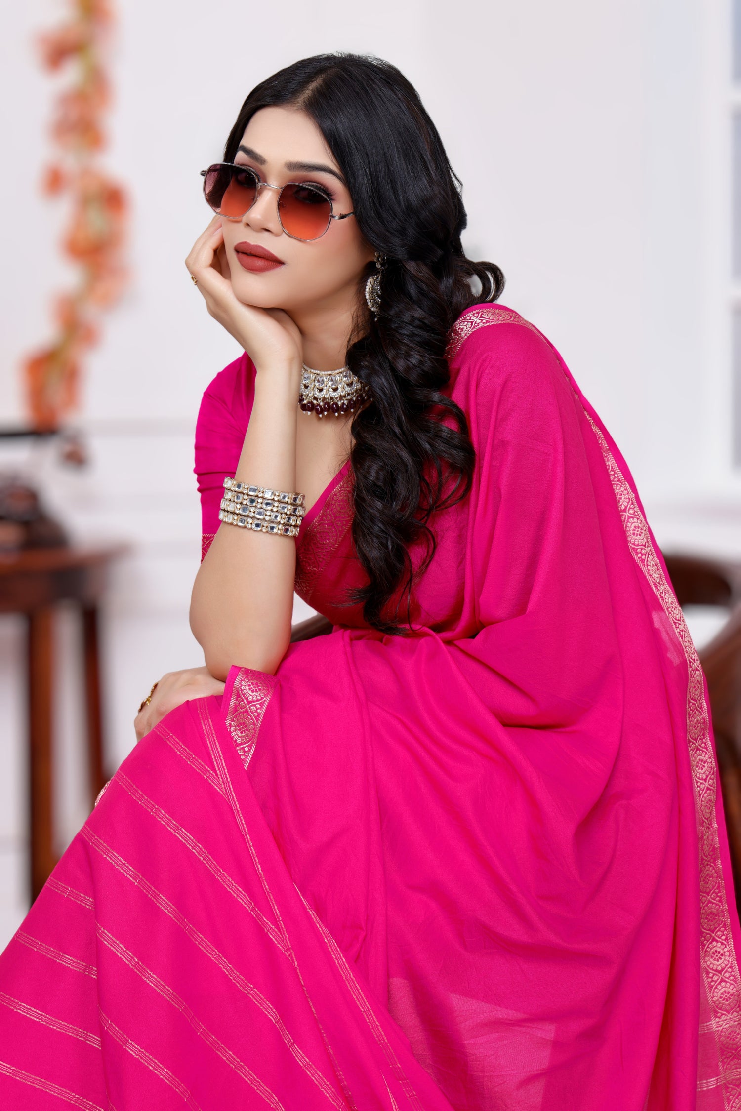 Simplicity Meets Sophistication in Mysore Crepe Silk Sarees