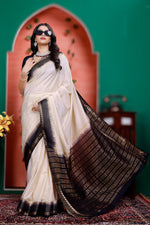 Handpicked Mysore Crepe Silk Fancy Saree For Festivals