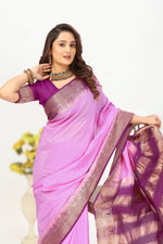 Pure Mysore Crepe Silk Saree With Traditional Elegance