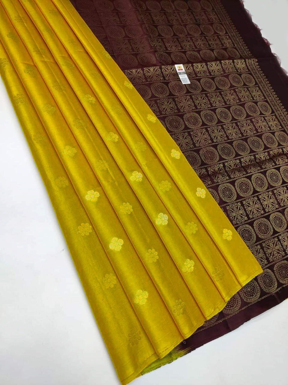 Ornate Yellow Kanchipuram Silk Saree Ethnic Elegance With Rich Borders