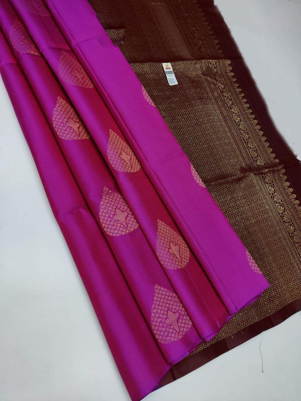 Opulent Pink Kanchipuram Silk Saree Wedding And Festive Wear