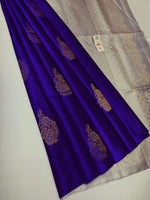 Finest Weaves In Purple Traditional Kanchipuram Silk Saree