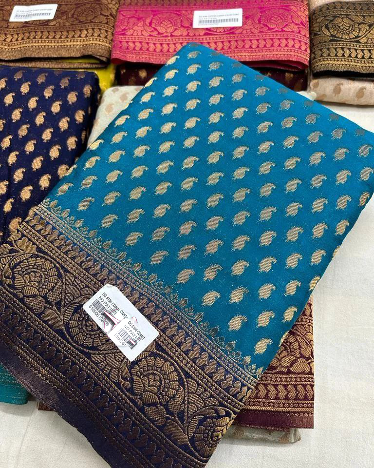 Wedding Wear Soft Silk Saree With Heavy Pallu And Blouse