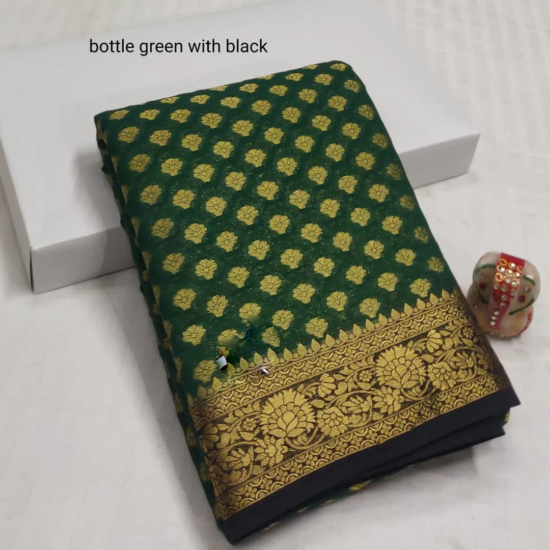 Appealing Rich Pallu Soft Silk Saree With Embellished Blouse