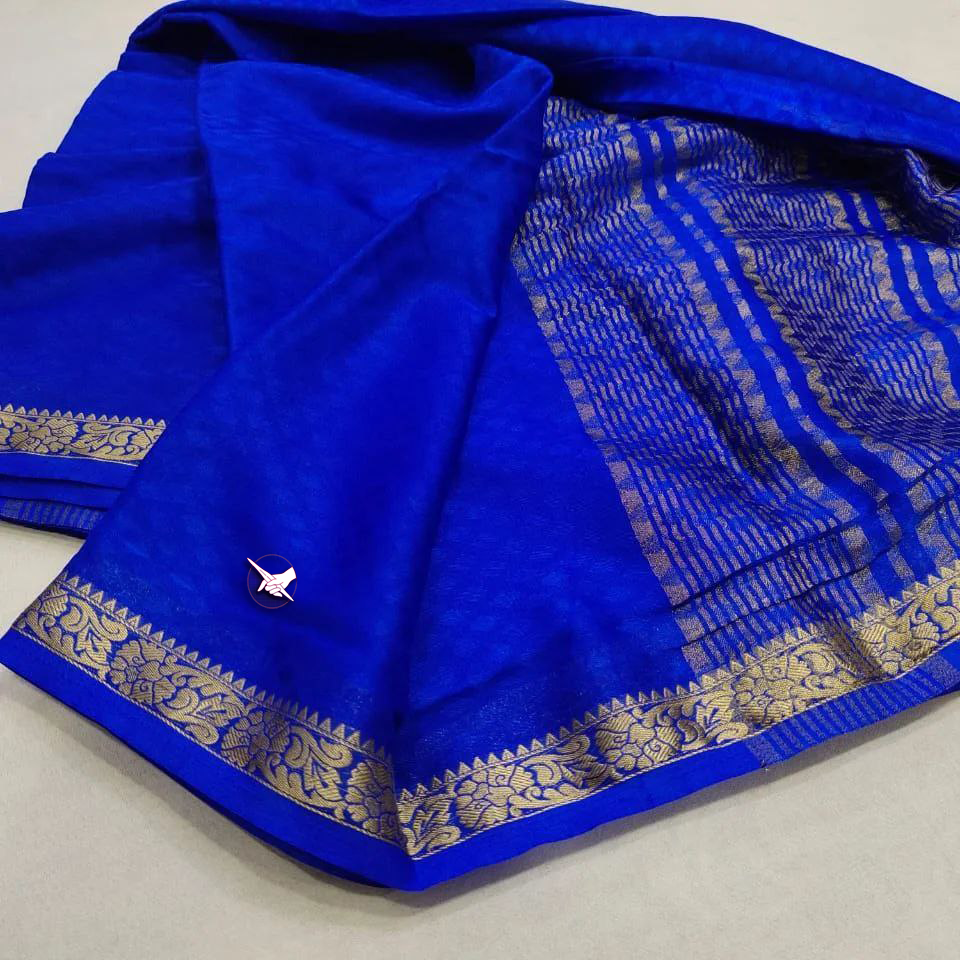 Beautiful Pure Mysore silk sarees having elegant border