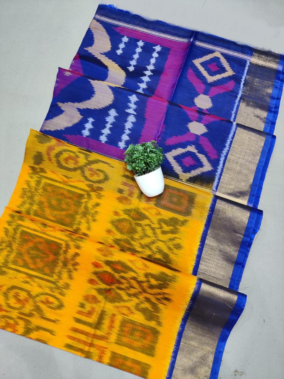 Timeless Festive Soft Silk Saree With Pochampally Print