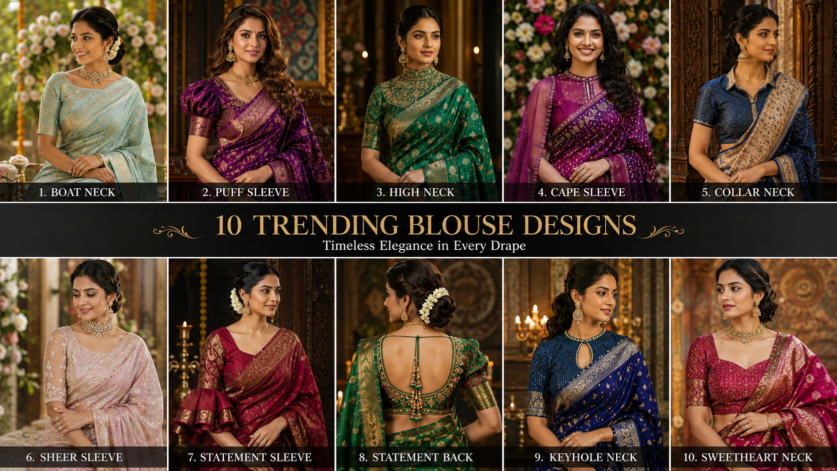 10 Trending Blouse Designs That Elevate Any Saree Look in 2026