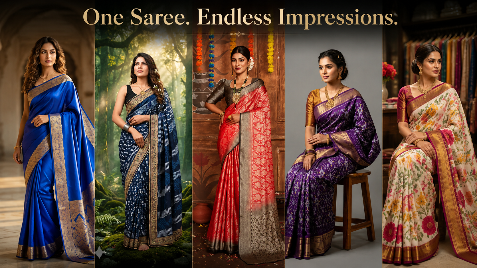 How Color and Print Placement Transform Your Saree Look