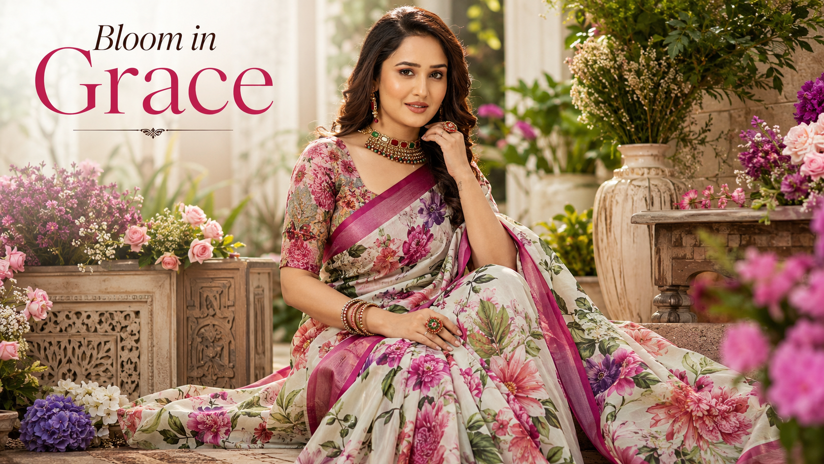 Floral Printed Sarees: Timeless Fashion That Never Goes Out of Style