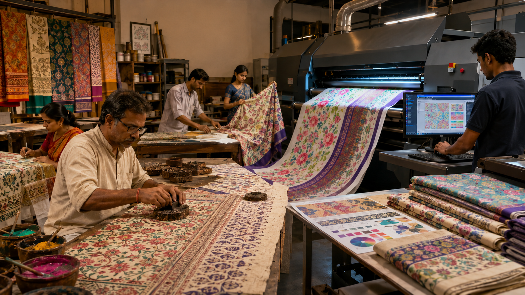 How Are Printed Sarees Made? Complete Behind-the-Scenes Guide
