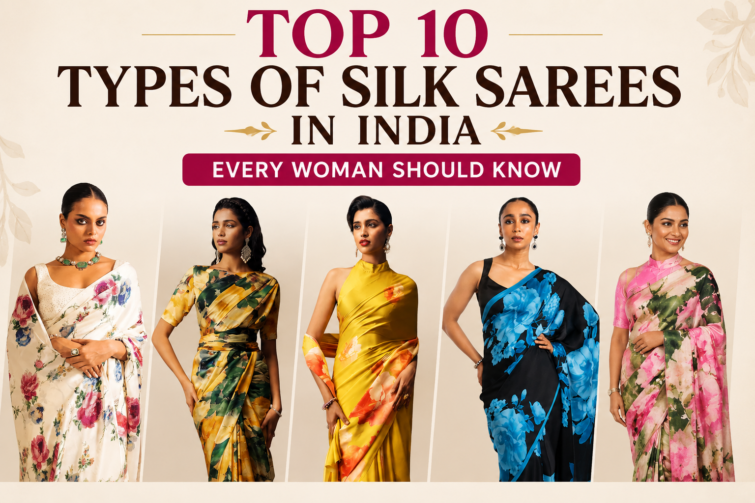 Top 10 Types of Silk Sarees in India