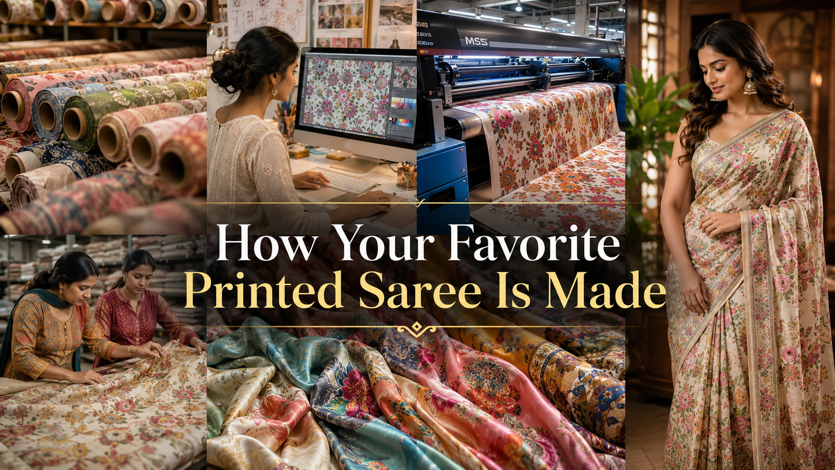 How Are Printed Sarees Made? A Behind-the-Scenes Look at the Process