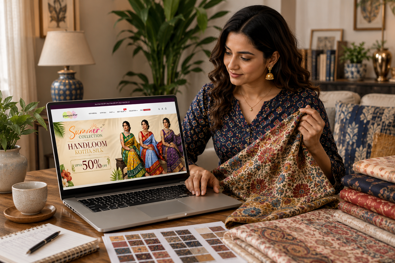 How to Choose a High-Quality Printed Saree Online