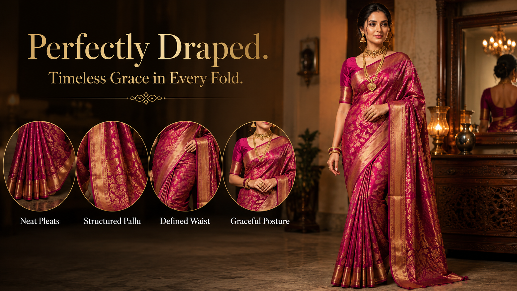 How to Drape a Saree for a Slim and Elegant Look