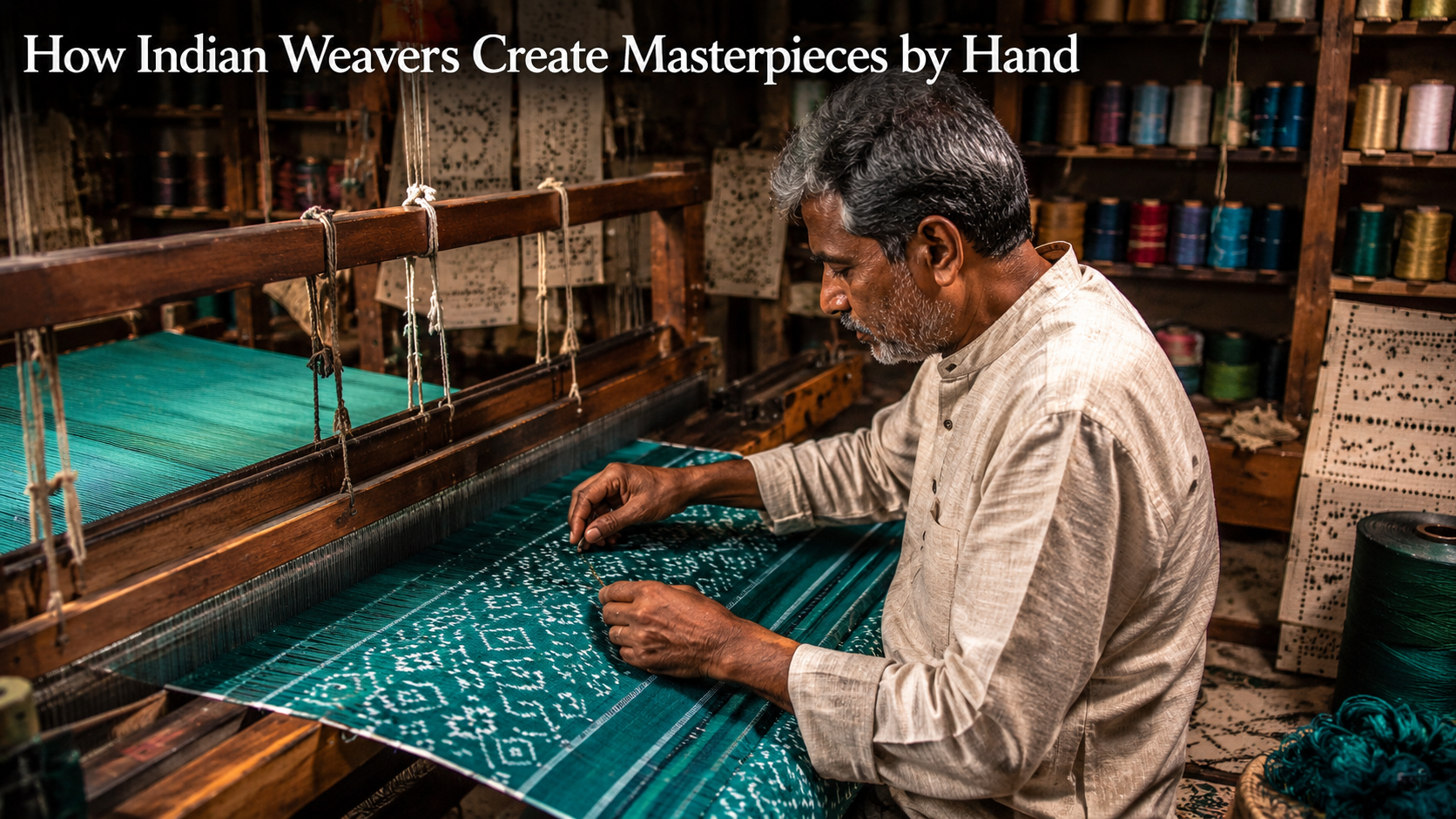 How Indian Weavers Create Intricate Saree Designs Without Modern Technology