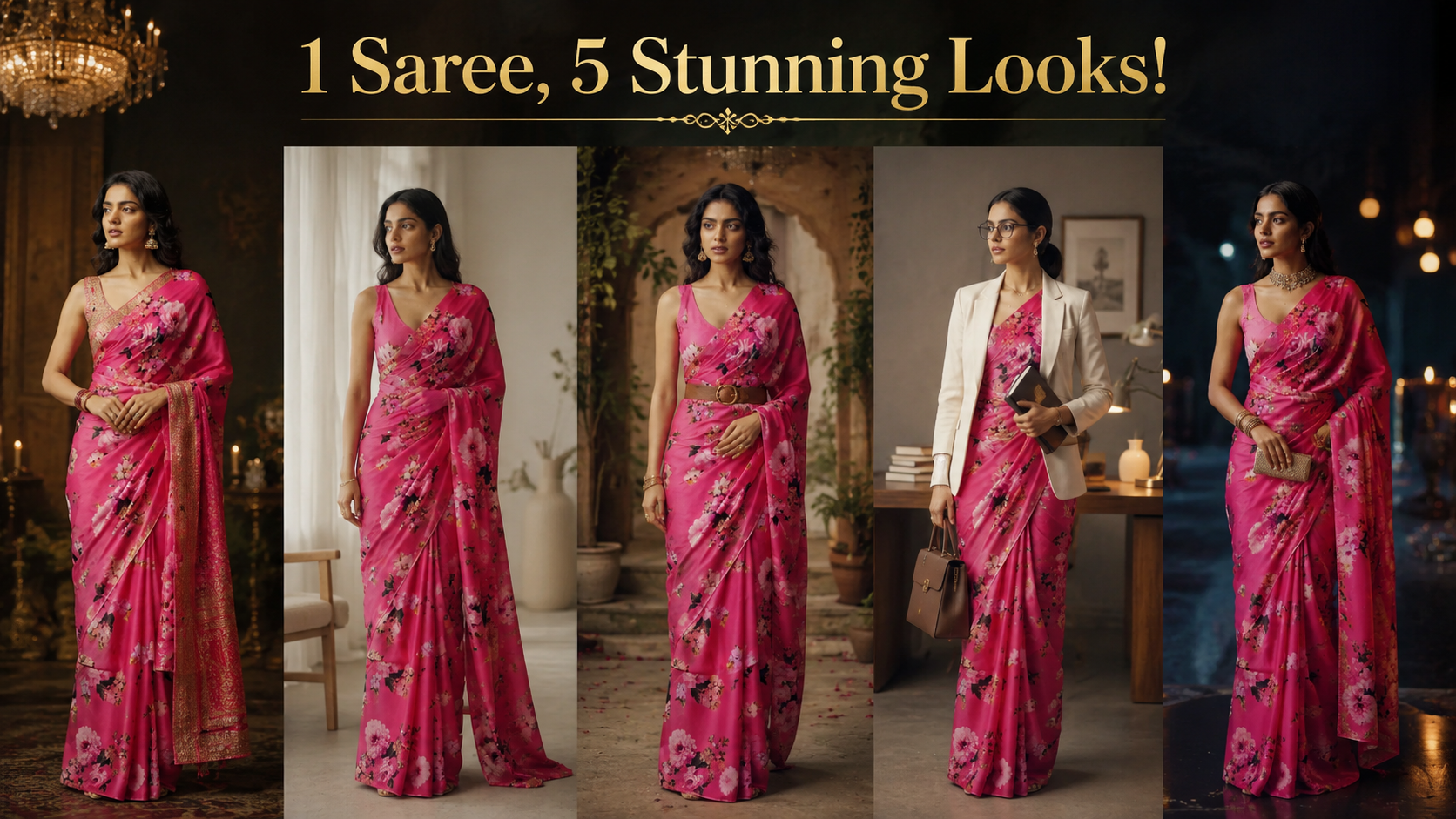 Can One Saree Be Styled 5 Different Ways? Creative Styling Ideas You'll Love