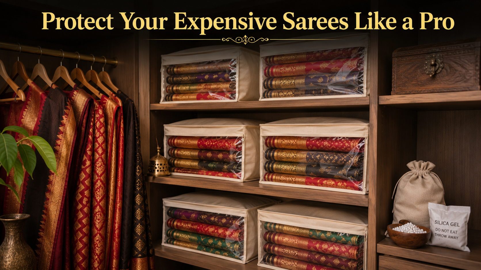 How to Protect Expensive Sarees from Damage, Fading, and Moisture (Complete Care Guide)