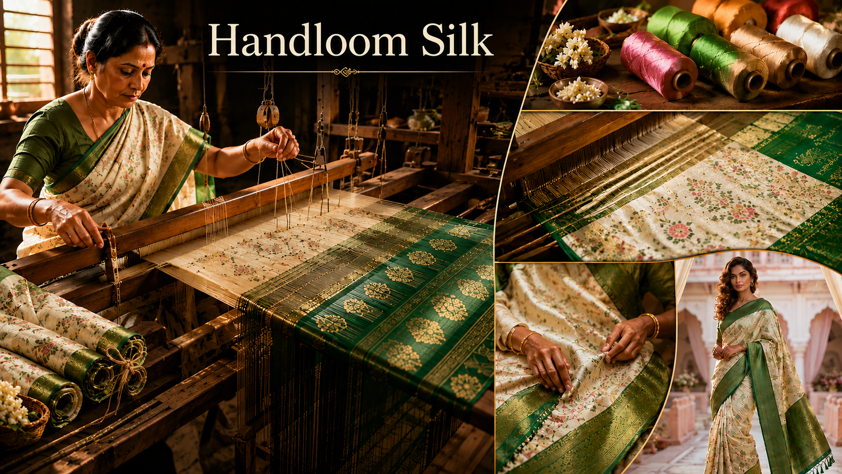 The Hidden Journey of a Handloom Saree | From Yarn to Masterpiece