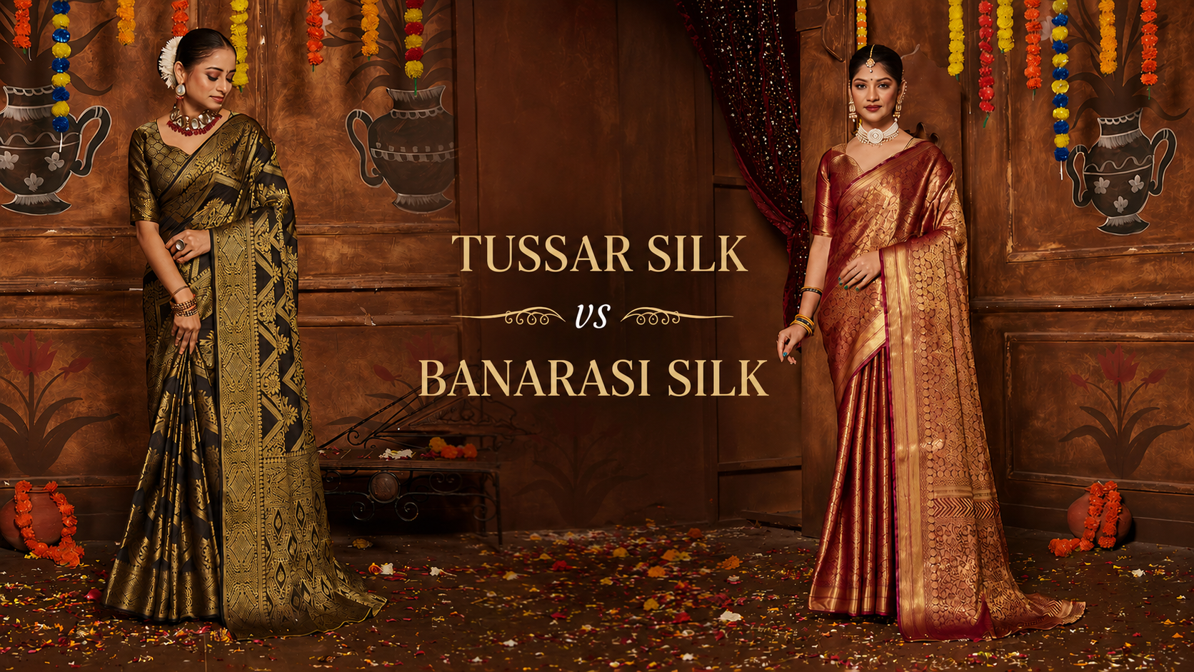 Tussar Silk vs Banarasi Silk: Complete Buying Guide