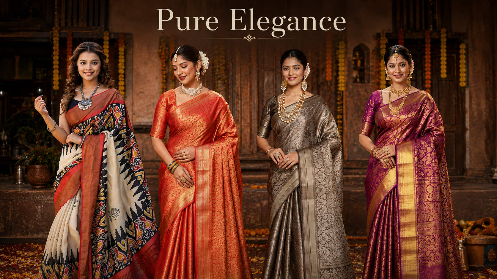 Which Silk Saree Matches Your Personality? Tussar vs Banarasi vs Mysore vs Kanjivaram