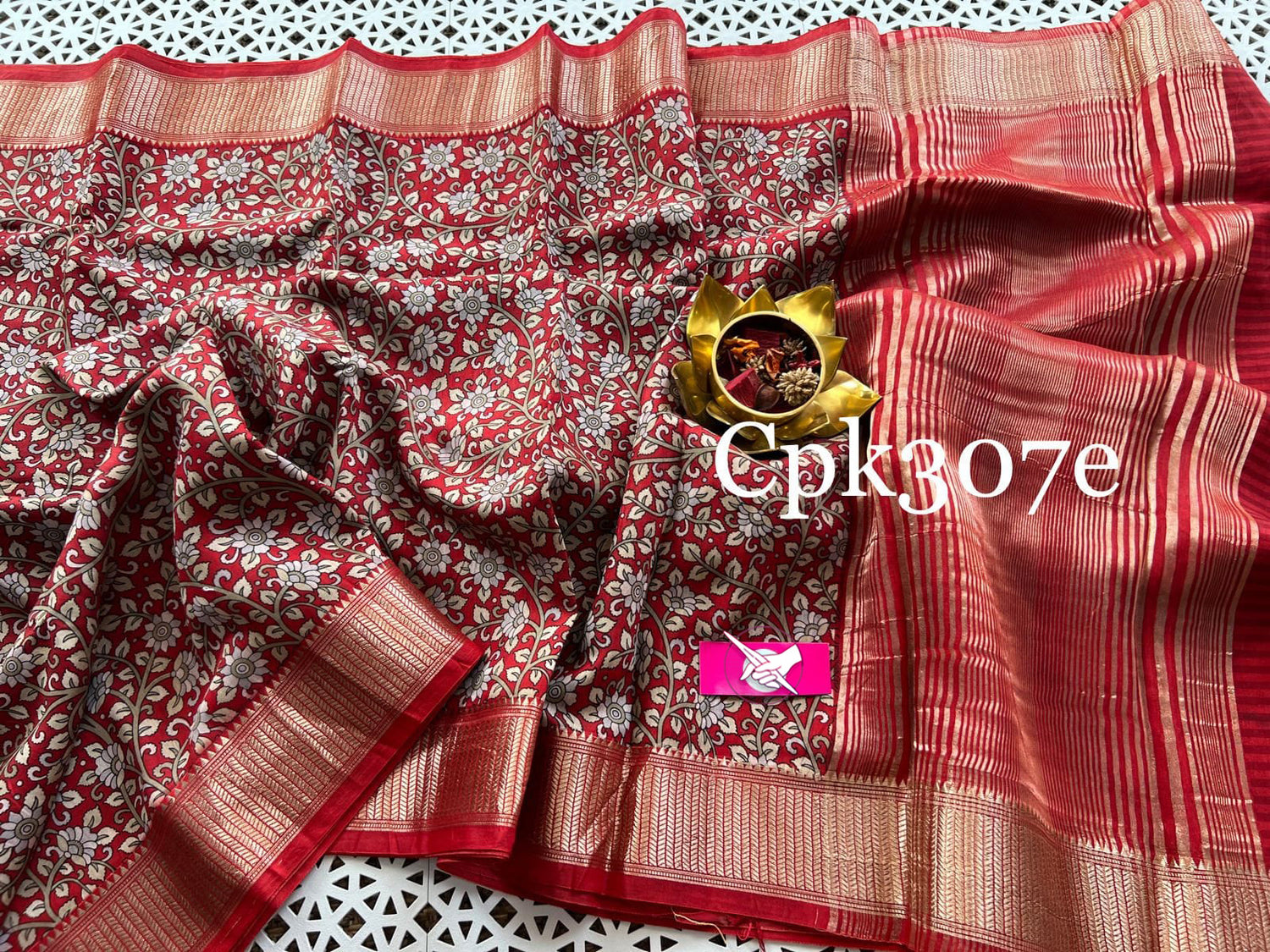 Festive Wear Red Tussar Soft Silk Saree With Traditional Zari Edge