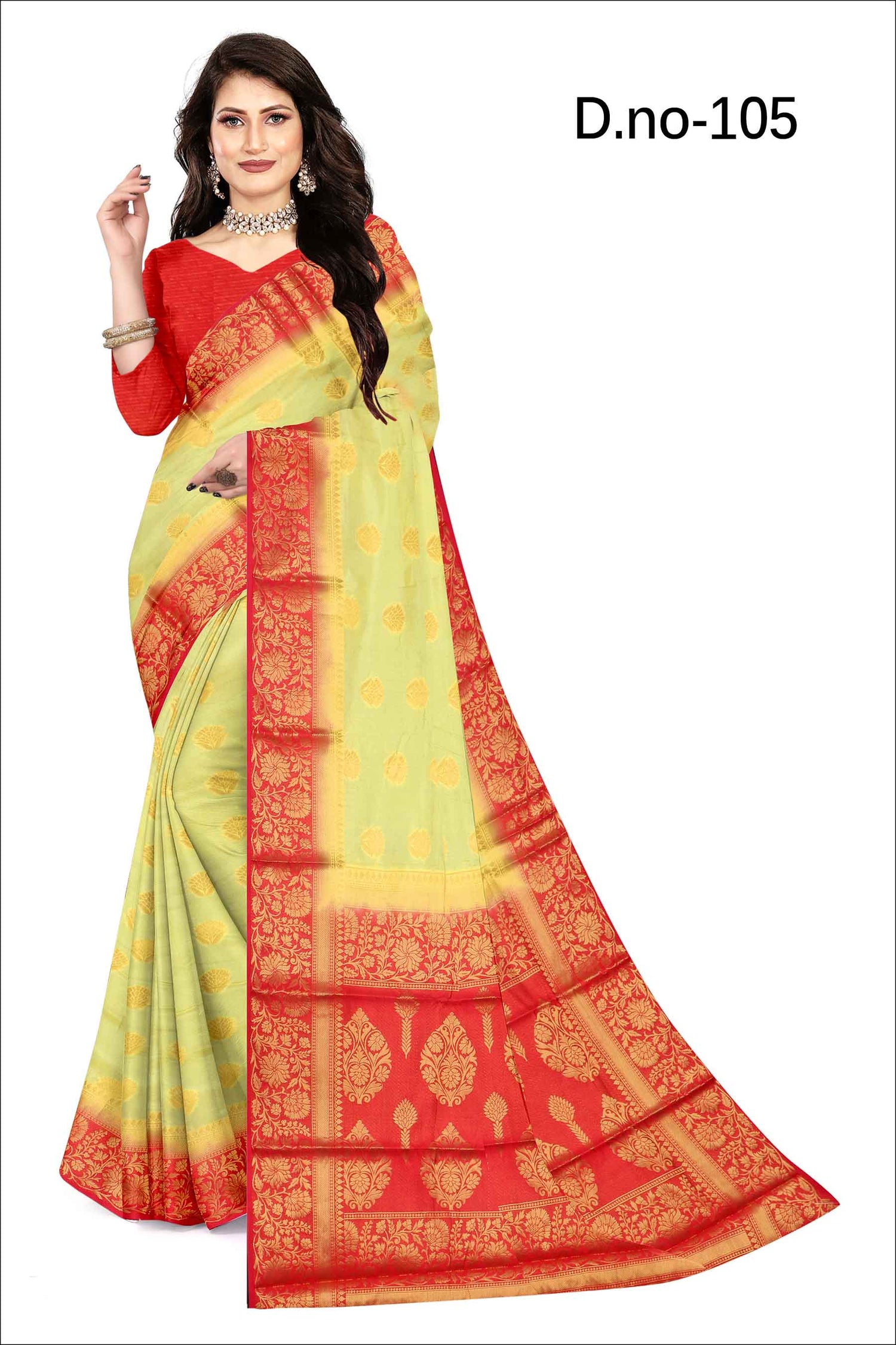 Yellow Designer Jacquard Saree Premium Silk With Zari Detailing