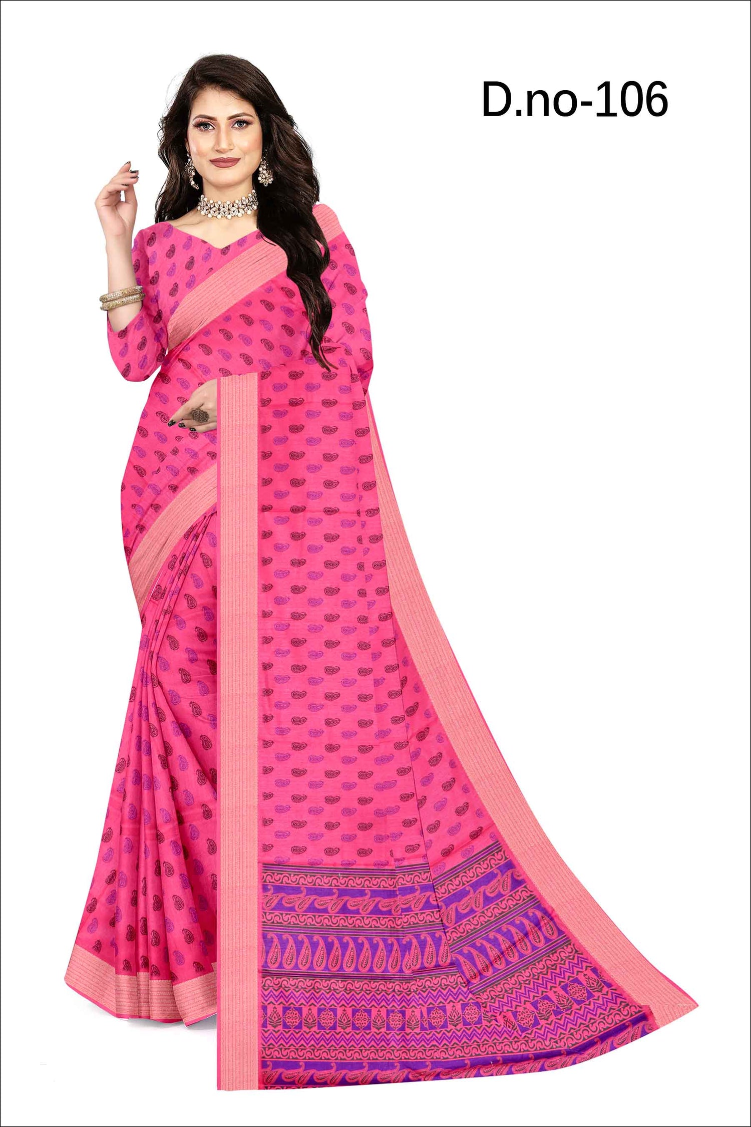 Soft Printed Silk Saree Pink Traditional Casual Fancy Wear