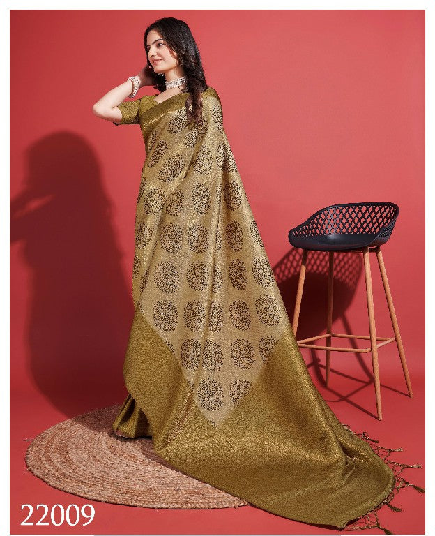 Brown Digital Printed Saree Soft Silk For Festive And Traditional Wear
