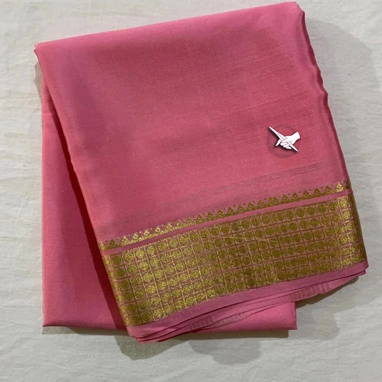 Stunning Purple Kubera Pattu Soft Silk Plain Zari Border Work Saree