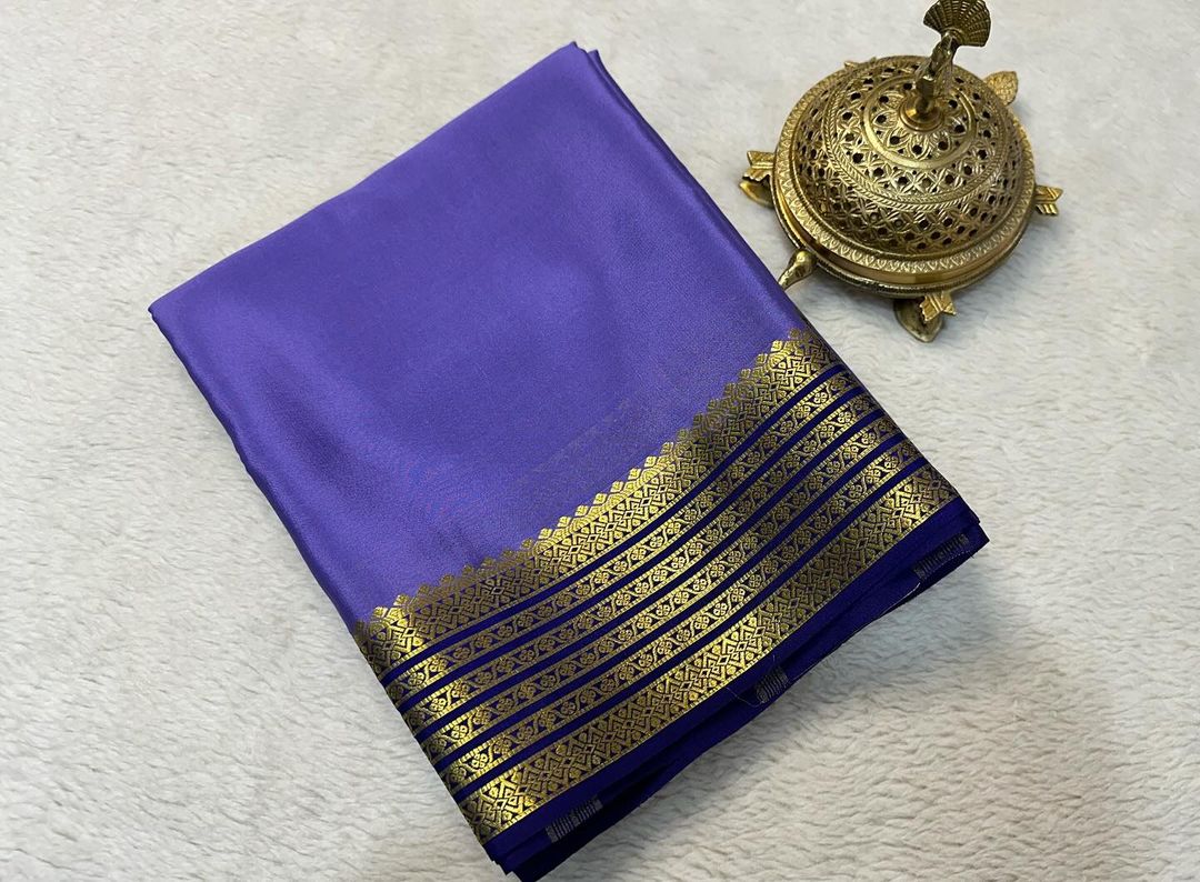 Occasion-Ready Mysore Soft Silk Saree With Festive Contrast Borders