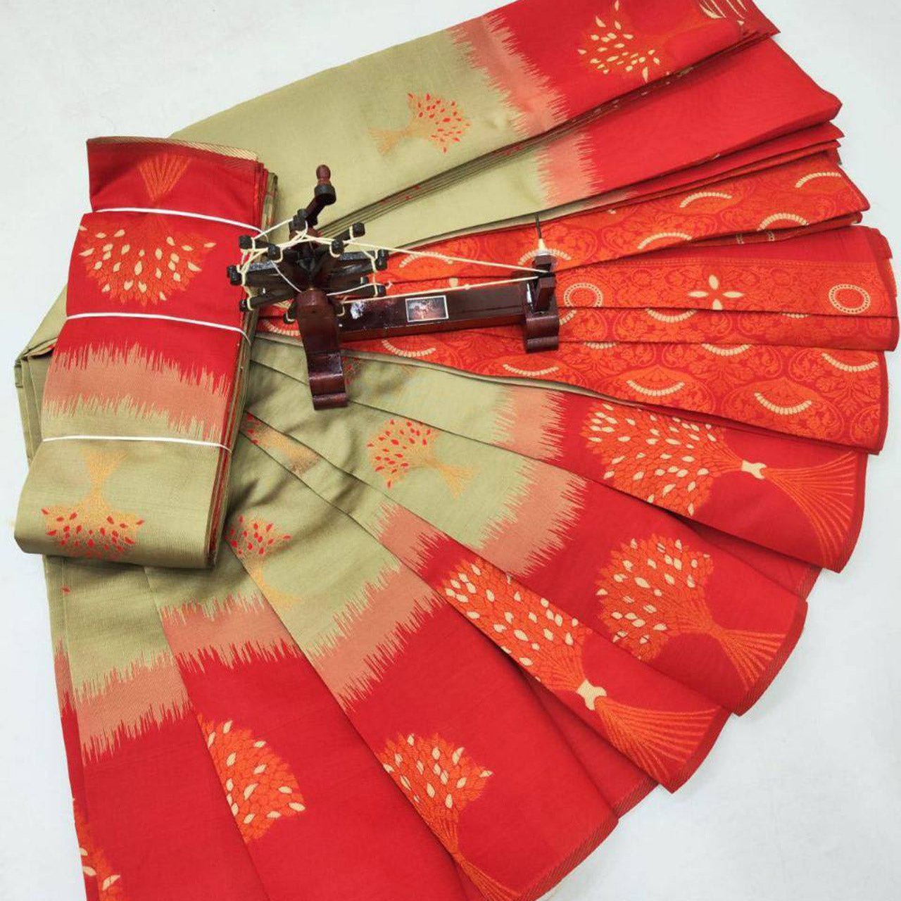 Brown Bridal Special Silk Saree 3D Kubera Pattu Handloom Weaving Touch