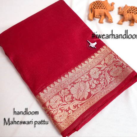 Tissue Soft Silk Maroon Color Weaving Work Saree